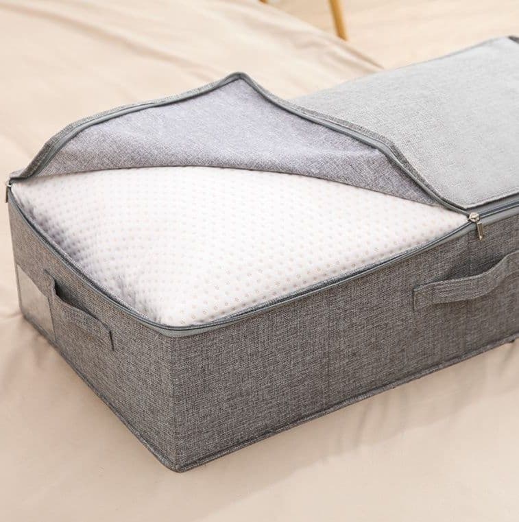 ベッド 下 収納 布製フラット収納ボックス