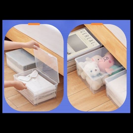 ベッド 下 収納 隙間活用透明収納ケース