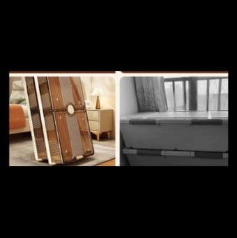 ベッド 下 収納 透明クリア大容量ベッド下衣装ケース
