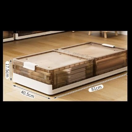 ベッド 下 収納 双開き式スリム収納ボックス