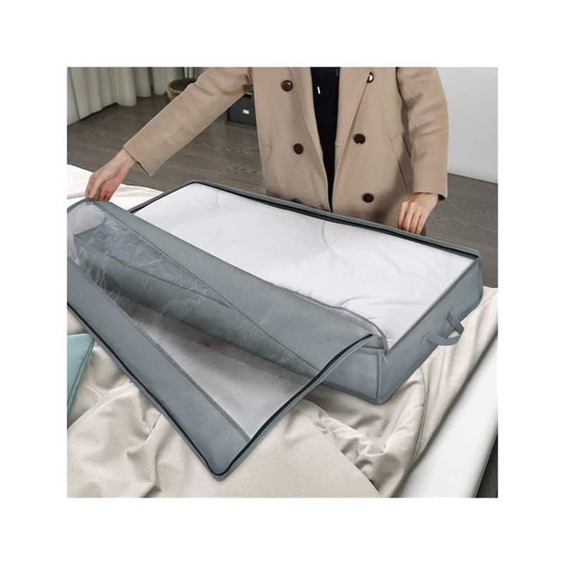 ベッド 下 収納 薄型フラット衣装ケース透明窓付き
